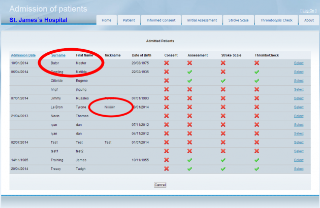 Hse Test Website Used Master Bator And N R As Dummy