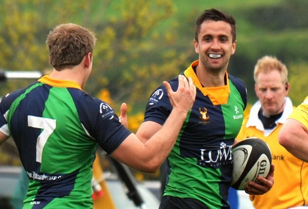 David McIlwaine celebrates after scoring