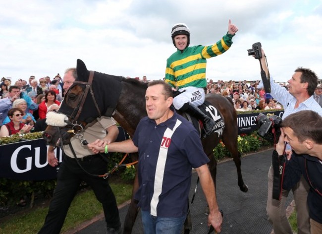 Tony McCoy celebrates