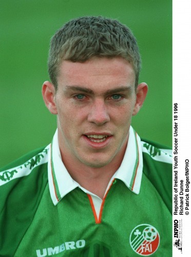 Richard Dunne  Republic of Ireland Youth Soccer Under 18 1996