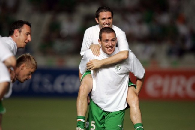 Robbie Keane and Richard Dunne 7/10/2006