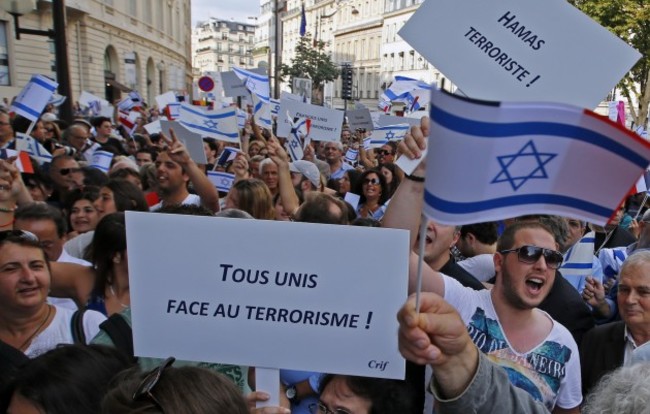 France Pro Israel Protest