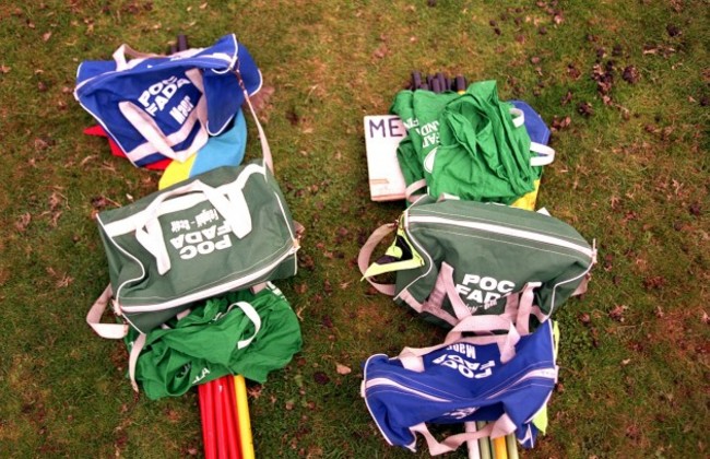 A view of some kit bags