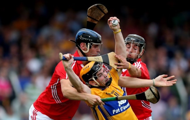 Kevin Kavanagh and Cillian Burke with Tony Kelly