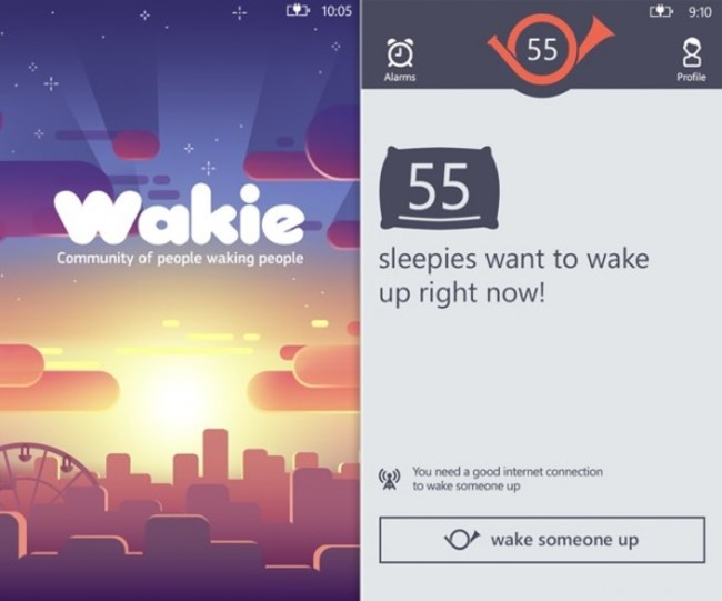 Wakie app