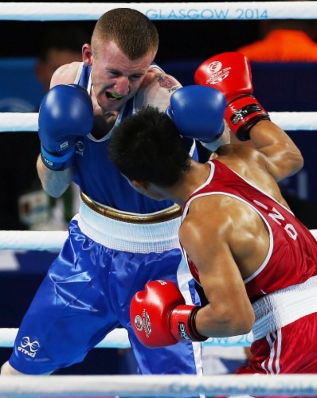 Paddy Barnes with Devendro Laishram