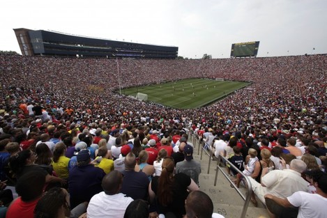 There were 109,318 people at Man United v Real Madrid yesterday · The 42