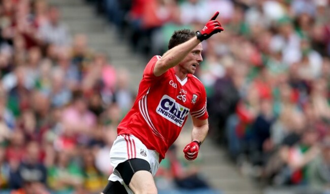 Donncha OÕConnor celebrates scoring his side first goal