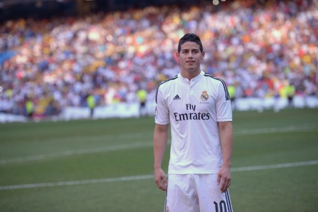 Soccer - Real Madrid CF - James Rodriguez Unveiling - Santiago Bernabeu