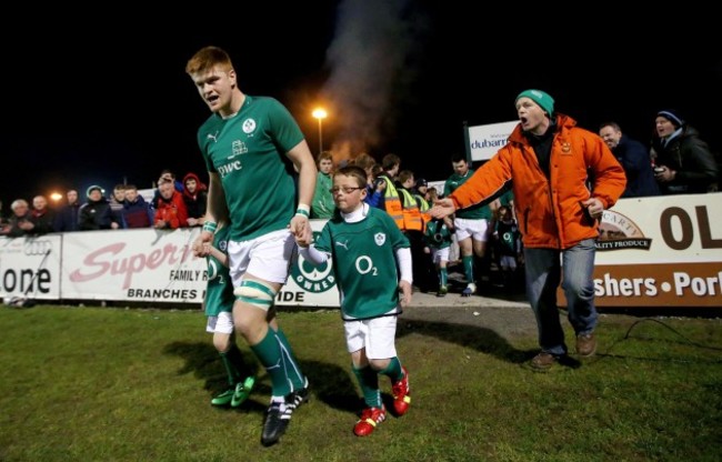 Sean O'Brien leads out his team