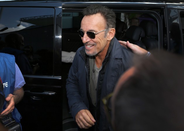 Bruce Springsteen arrives in the RDS today 6/8/2014