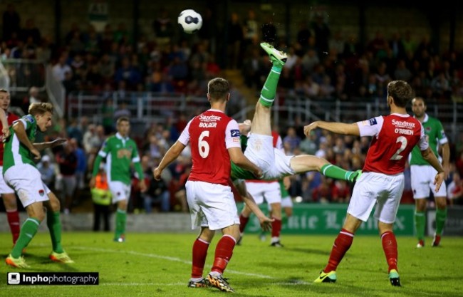 Colin Healy scores his sides winning goal