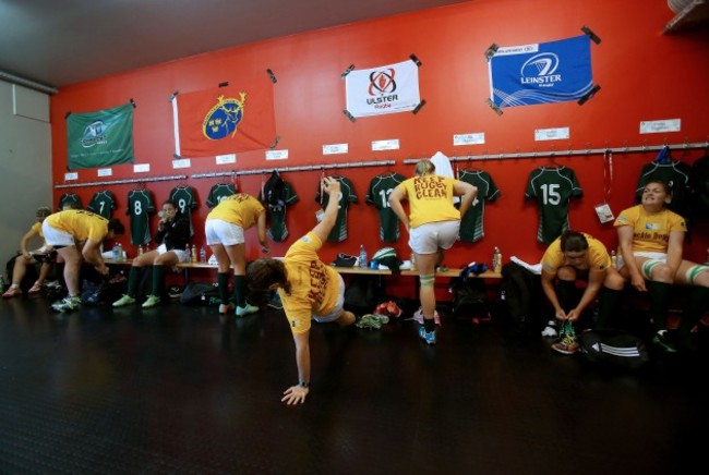 The Ireland team before the game