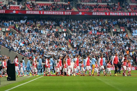 Soccer - Community Shield - Arsenal v Manchester City - Wembley Stadium