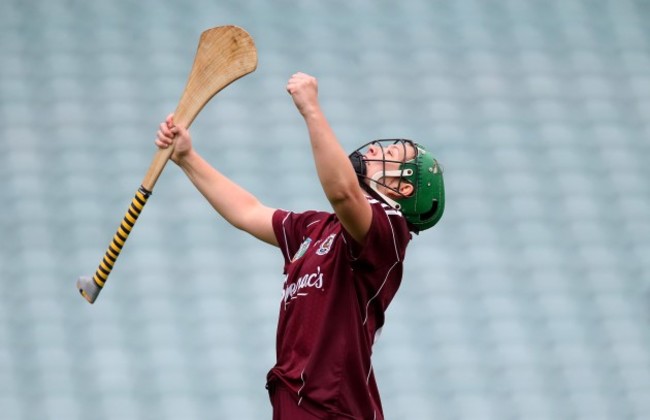 Molly Dunne celebrates at the final whistle