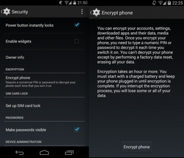 Encrypt phone