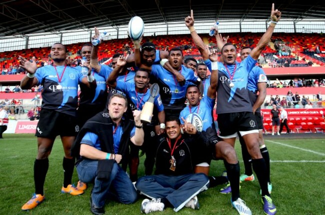 The Daveta team celebrate winning