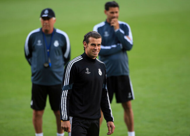Soccer - 2014 UEFA Super Cup - Sevilla v Real Madrid - Real Madrid Training - Cardiff City Stadium