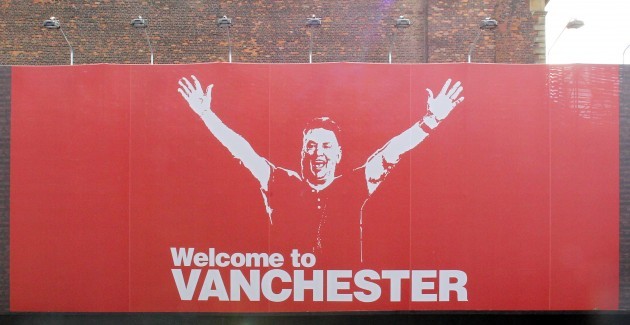 Welcome To Vanchester billboard - Manchester