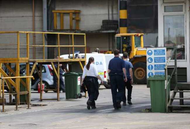 File photo: Gardai say post-mortem on body parts found at rececling plant were dismembered.