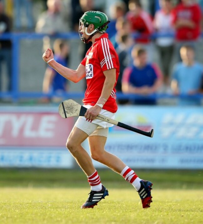Alan Cadogan celebrates scoring a goal
