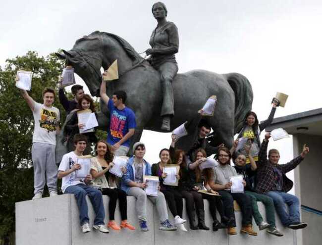 13/08/2014. Leaving Certificate Results. Pictured