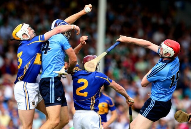 Conal Keaney and Colm Cronin with Padraic Maher and Paddy Stapleton