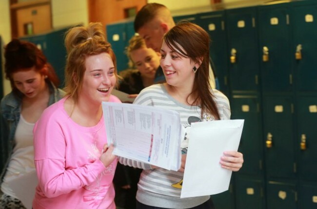 Leaving Cert results. Students from fr