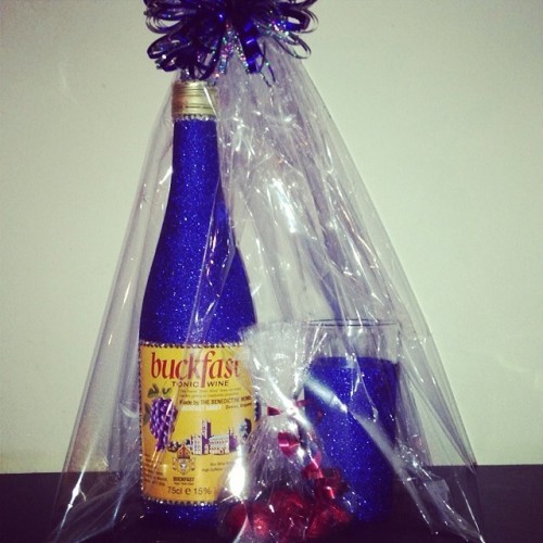 #buckfast #giftset #glitter #glass #bottle #chocolates