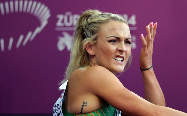 Ireland's Kelly Proper after finishing 5th in her semi-final of the Women's 200m