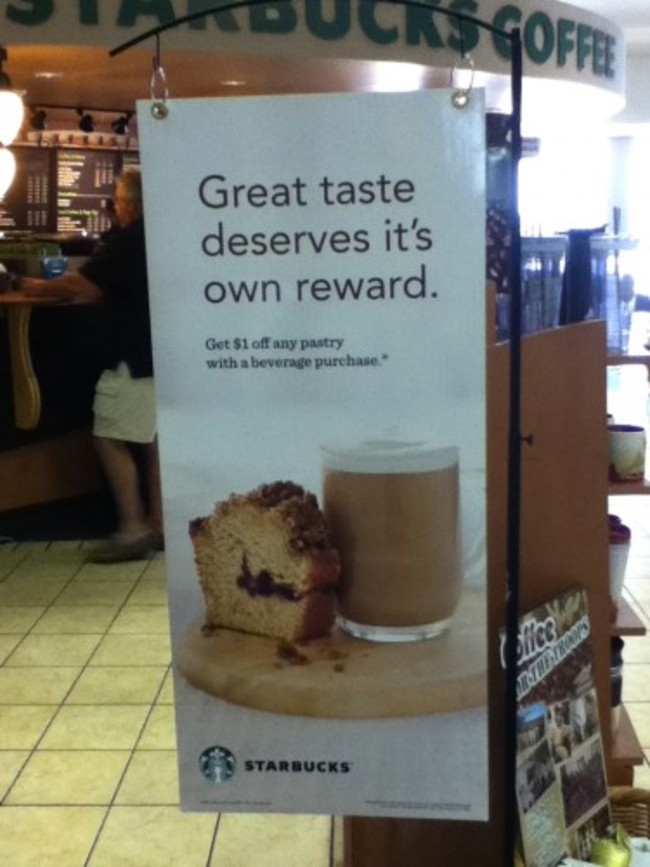 Starbucks Bad grammar