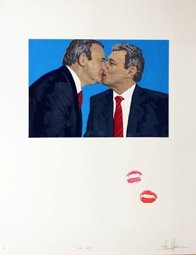 Gallery Denies Anti Gay Discrimination Over Mcguinness Robinson Gay Kiss Warning