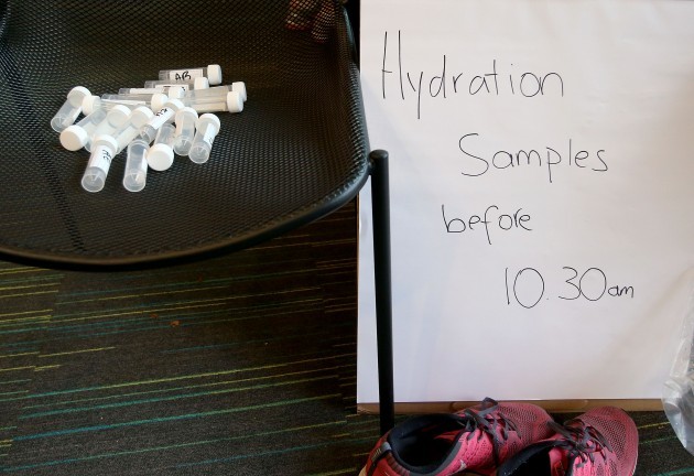 General view of hydration sample capsules