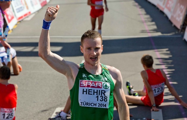 Ireland's Sean Hehir after finishing 20th in the Men's Marathon