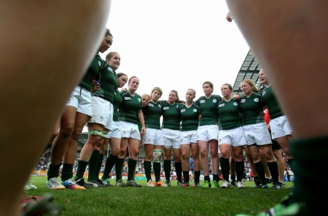 Fiona Coghlan talks to her team