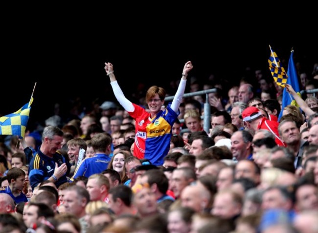 A Tipperary fan celebrates