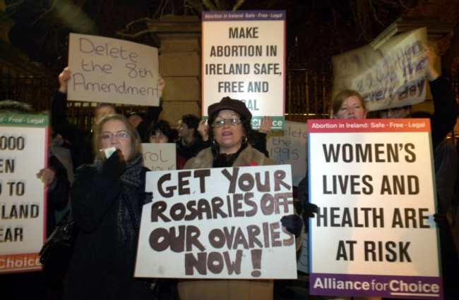 ABORTION DEMOS PROTESTS ISSUES REFERENDUM RELIGION IN IRELAND