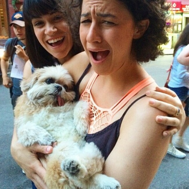 Shooting a new season of @broadcity w/ @abbijacobson & @ilanusglazer.