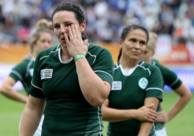 Paula Fitzpatrick after the game