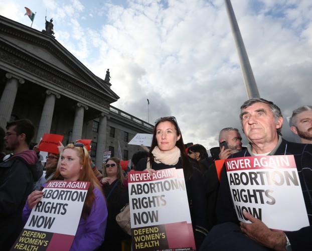 Pro Abortion Protest. Pictured (LtoR) Sin