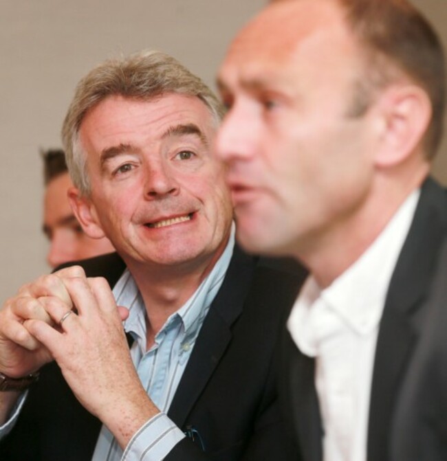 Ryanair press conference. Ryanair CEO