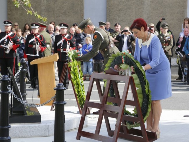 At a ceremony in Cathal Brugha Barracks