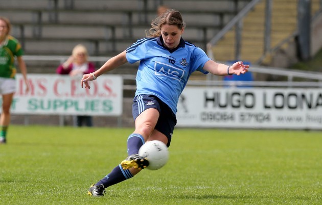 Noelle Healy scores her side's second goal
