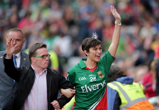 Michael Gannon with Rose of Tralee 2014, Philadelphia's Maria Walsh