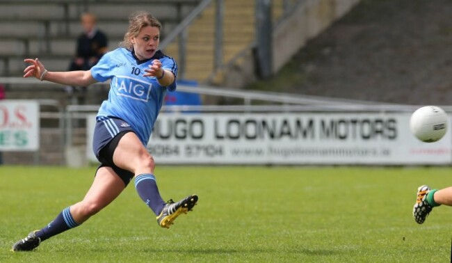 Noelle Healy scores her side's second goal