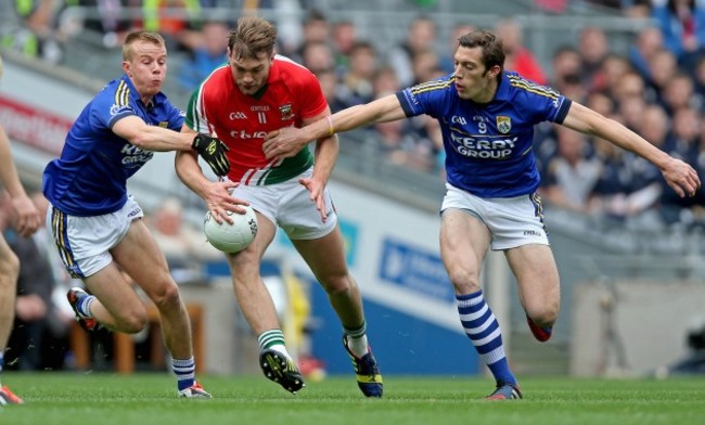 Aidan O'Shea with Fionn Fitzgerald and David Moran