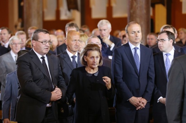 23-08-2014 The coffin of former Taoiseach Albert R