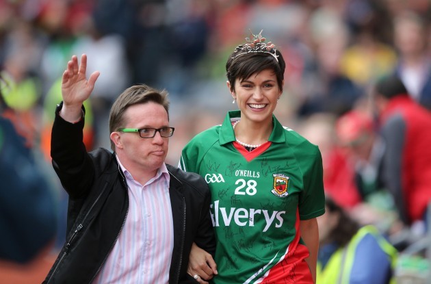 Michael Gannon with Rose of Tralee 2014, Philadelphia's Maria Walsh