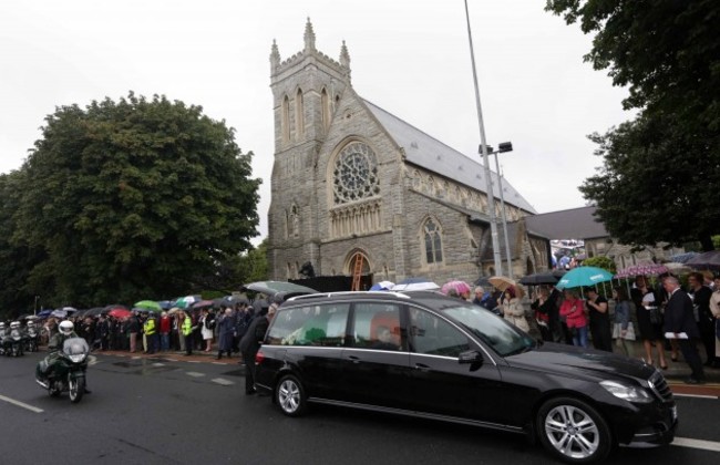 Albert Reynolds funeral. The hearse ca