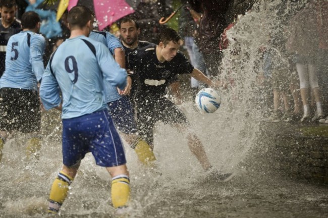 Football In The River match